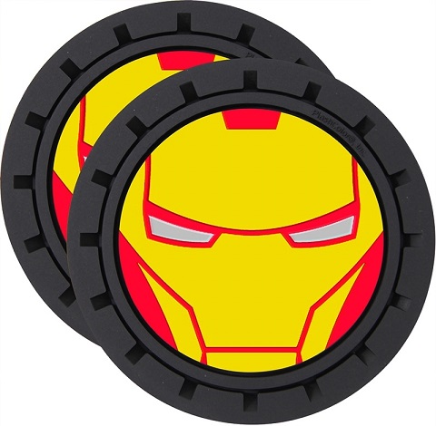 Plasticolor Marvel Iron Man Cup Holder Coaster Inserts